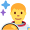 Man Astronaut emoji on Twitter